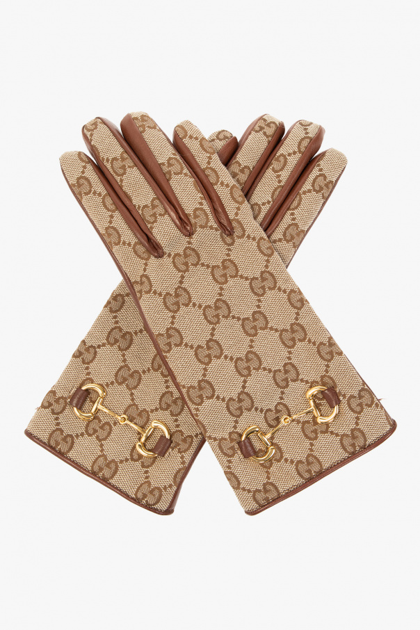 Daisy Edgar-Jones in Gucci | Gloves with logo Gucci